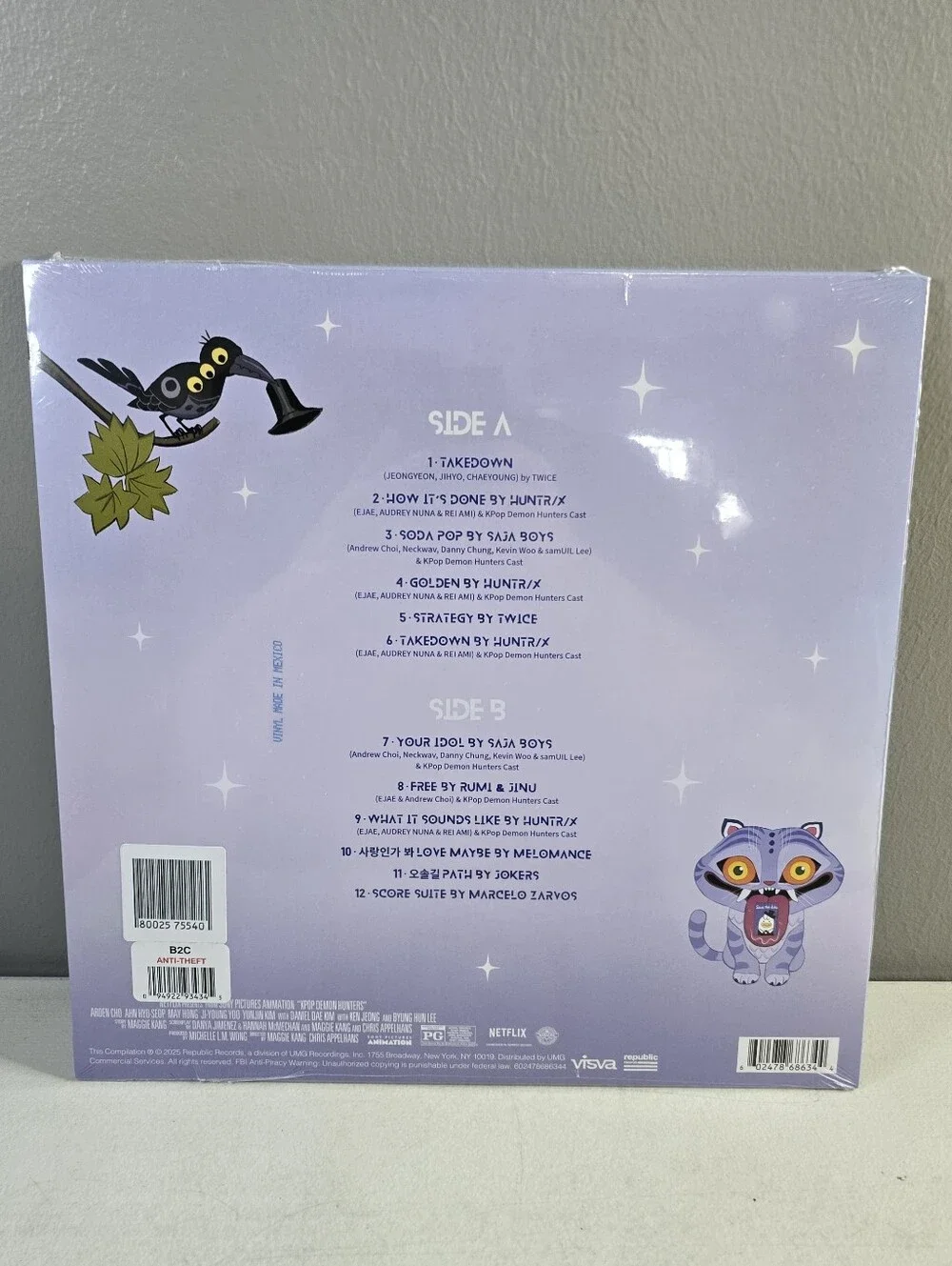 NEW K-pop Demon Hunters Original Soundtrack LP Vinyl + Poster + Photo Card Seal